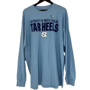 UNC Tar Heels Russell Athletic Long Sleeve Shirt Mens 2XL Carolina Blue